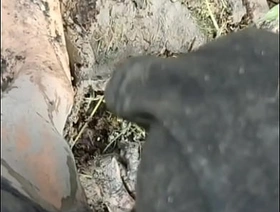 Solo Male Wading Barefoot in Lakebed be expeditious for Mud porn gay japan bear