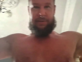 Bearded Russian bear fucks a guy and spits at him hot elated sex porn video