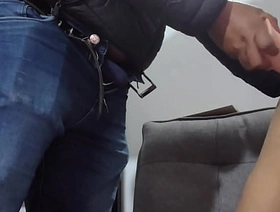 Sissy getting fucked after toying her ass anent a huge dildo hot gay rimming porn