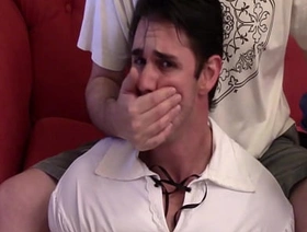 Peter handgagged, bursting mouth give socks with an increment of exposed wearing lycra pants 1 FREE chinese sex well-pleased porn