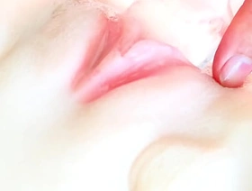 Stroking a beautiful woman's transparent pussy hot elated porn latino