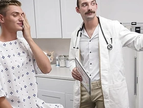 Patient Getting the Surpass Protein Treatment Form the Doctor - Doctorblows asian porn massage gay