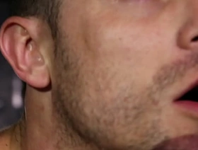 BTS Fort: Devin Franco's hole getting destroyed by a dildo fuck machine chinese gay porn gym