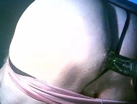 Fuckpig moil shitcunt Sarah Millward smokes, wanks drinks own piss, double penetrates her cunt with 9