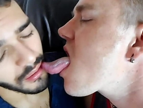 Leo Blue Throats Sebastian Cums With His Long Tongue gay singaporean porn