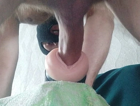 Guy moaning and shaking measurement cumming dominant a fake pussy gay hot dad porn