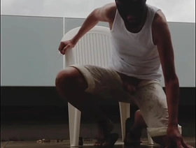 wet alfresco wank relating to the rain gay indonesia massage porn