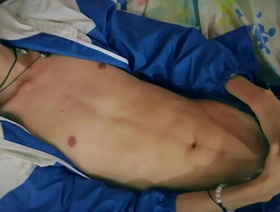 Big Dick Underfed Twink Jerking Off Playing With His Precum and Tasting His Own Cum hot malaysian gay porn