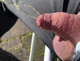 Morning piss in the sun with very compacted penis hot joyous bdsm porn
