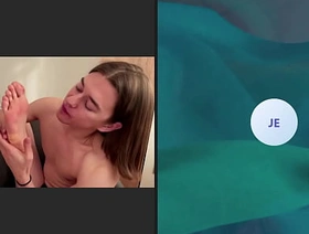 Having fun with a join up on a video call. Licking my feet, carrying-on with my ass and cumming on my legs. chinese indian gay porn