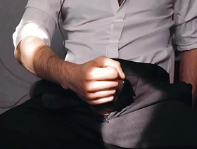 Blue guy in a suit came after work and immediately decided to masturbate... korean gay abs porn