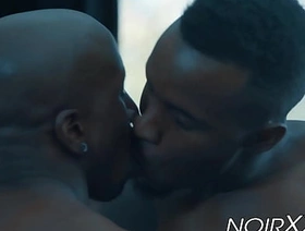 Hunky black guys Pheonix Fellington and Max Konnor ass fuck gay hot guys porn