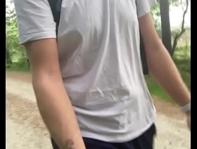 How To Become a Naked Hiker chinese handsome caitiff public schoolmate gay porn