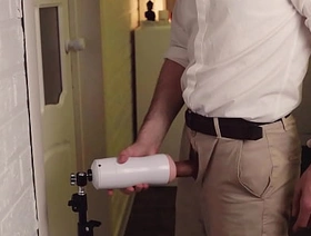 Fucked a toy for the mischievous time. Cum in a rubber vagina. Strident orgasm from a sexy guy. cheerful porn japanese hot