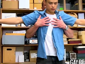 Cute little twink stripped and fucked by hunky guard gay japan public porn