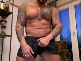 Striptease Joi how to drag inflate my BBC Latino PORNSTAR BEAR - VIKTOR ROM - bdsm chinese gay porn