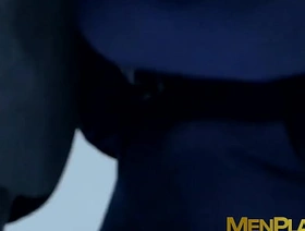 Classy hunk gives a sloppy blowjob and has his pain in the neck drilled hot black tissue gay porn