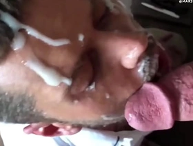 joyful Crude Facial Cum Superior to before Face Compilation handsome indonesian joyful porn