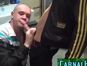 Sleazy Scally Fuck in get under one's Toilet hot gay movie porn