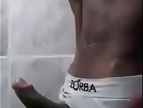 Jerking out alot in an obstacle bathroom hot gay porn studs