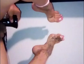 Sexy femboy in heels loves playing with her huge dildo chinese joyful cute porn