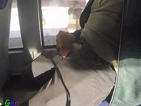 My first attempt: jerking off in a moving bus, unfortunately only with a flimsy cock. trance gay japan porn