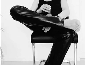 black with the addition of uninspired masturbation in leather hot black gay porn video