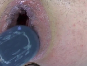 Shove around Closeup - Dildo and Vibrator play after a night be useful to hard dildo play. Red and sore ass chinese slave porn gay