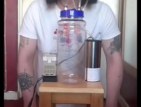 bisexual crossdresser with his not weighty cow milking machine taiwan leo jubilant porn